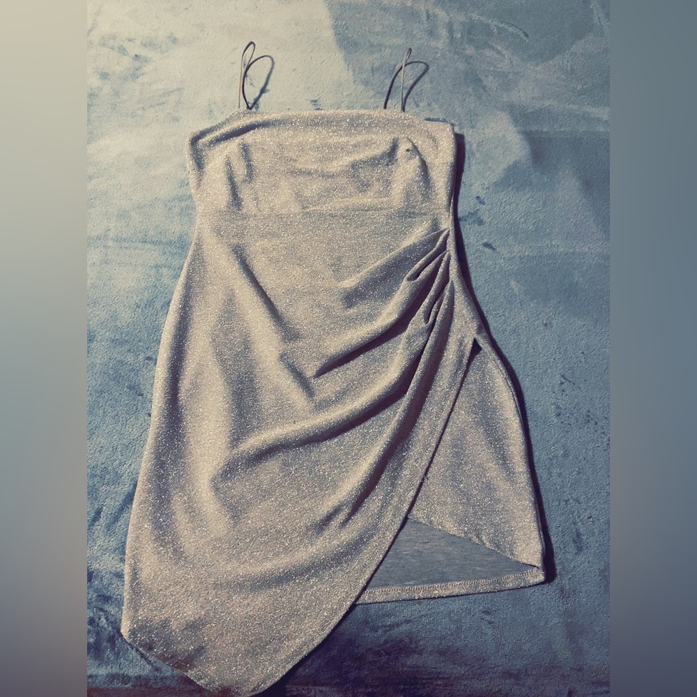 Silver glittery mini bodycon dress from Windsor
